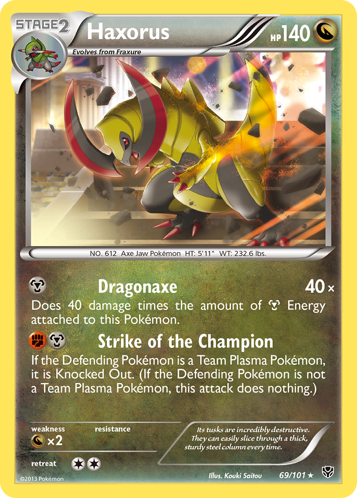 Haxorus (69/101) [Black & White: Plasma Blast] | Jomio and Rueliete's Cards and Comics