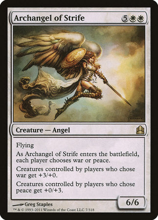Archangel of Strife [Commander 2011] | Jomio and Rueliete's Cards and Comics