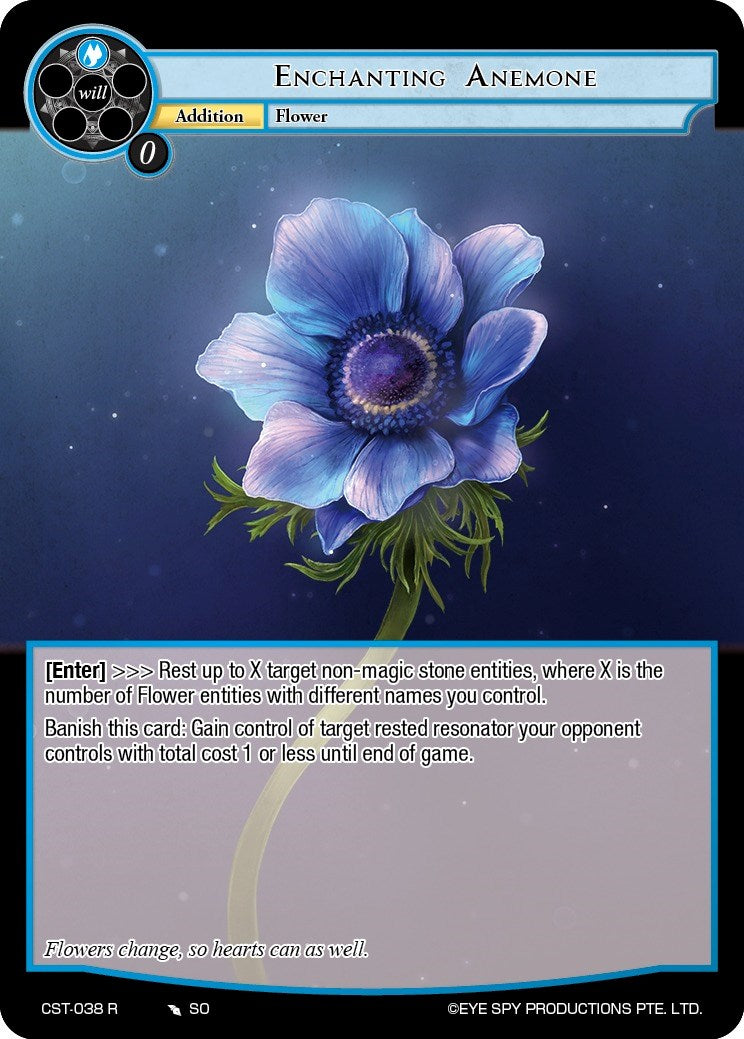 Enchanting Anemone (CST-038 R) [Clash of the Star Trees] | Jomio and Rueliete's Cards and Comics
