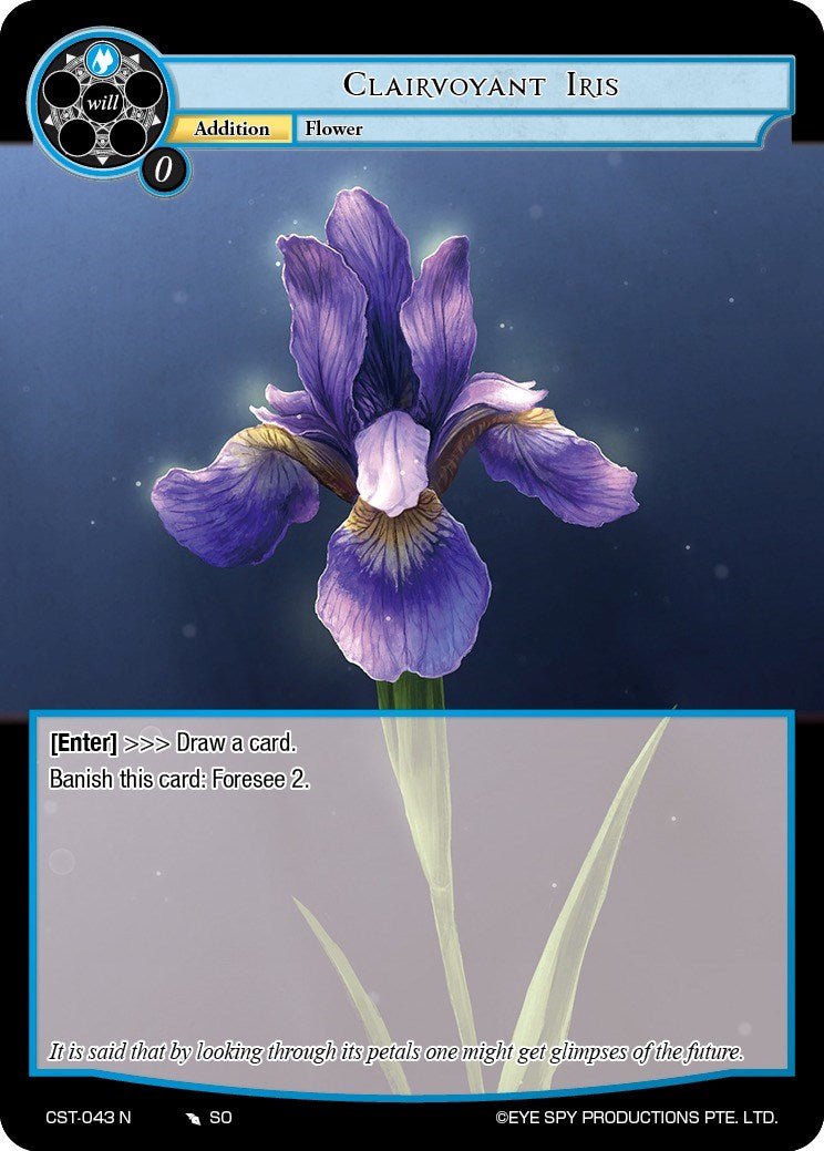 Clairvoyant Iris (CST-043 N) [Clash of the Star Trees] | Jomio and Rueliete's Cards and Comics