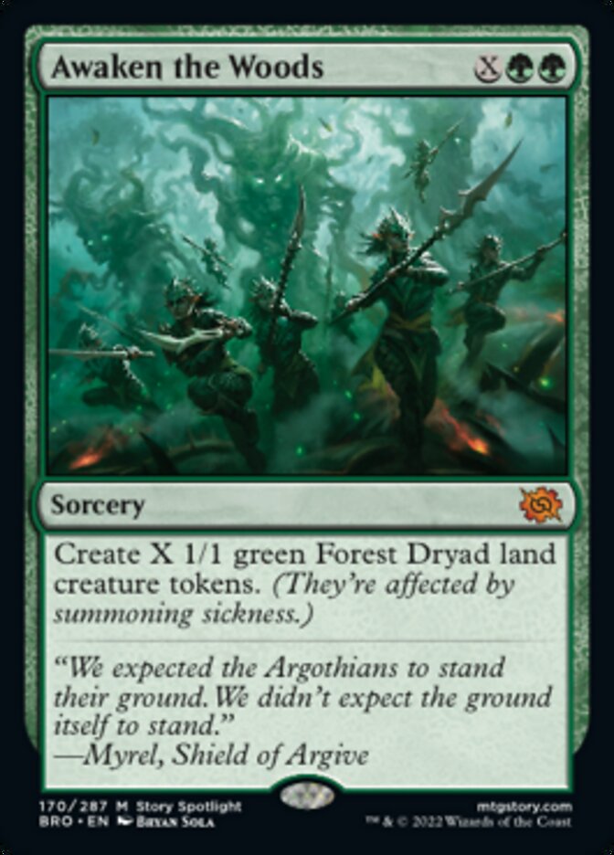 Awaken the Woods [The Brothers' War] | Jomio and Rueliete's Cards and Comics