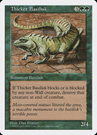 Thicket Basilisk [Fifth Edition] | Jomio and Rueliete's Cards and Comics