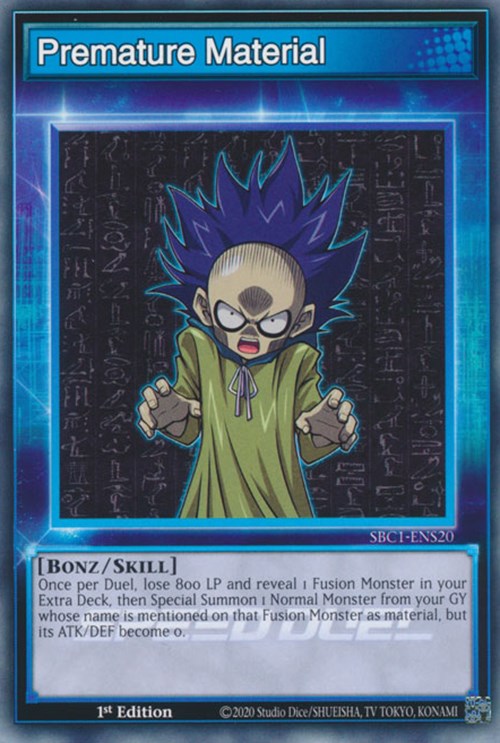 Premature Material [SBC1-ENS20] Common | Jomio and Rueliete's Cards and Comics