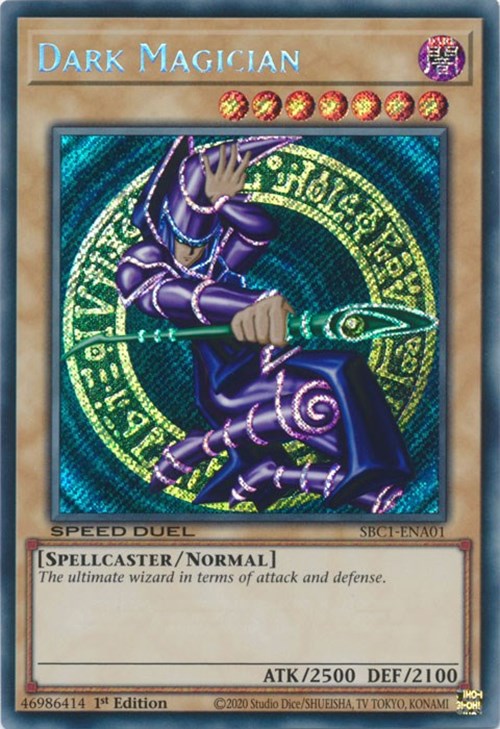 Dark Magician [SBC1-ENA01] Secret Rare | Jomio and Rueliete's Cards and Comics