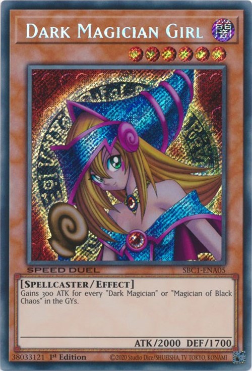 Dark Magician Girl [SBC1-ENA05] Secret Rare | Jomio and Rueliete's Cards and Comics