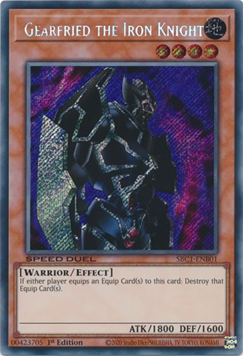 Gearfried the Iron Knight [SBC1-ENB01] Secret Rare | Jomio and Rueliete's Cards and Comics