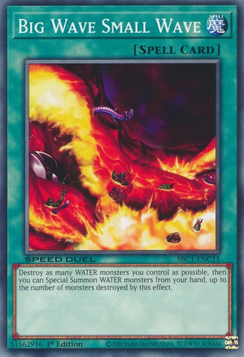 Big Wave Small Wave [SBC1-ENC15] Common | Jomio and Rueliete's Cards and Comics