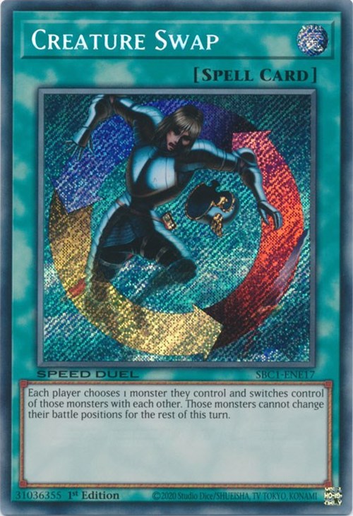 Creature Swap [SBC1-ENE17] Secret Rare | Jomio and Rueliete's Cards and Comics