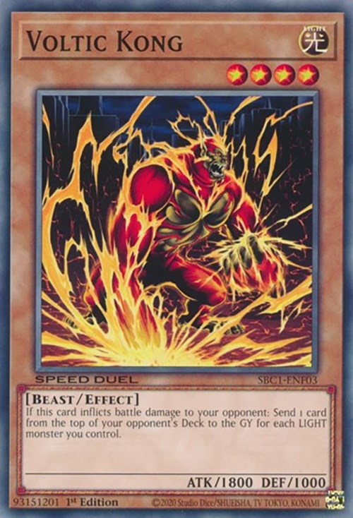 Voltic Kong [SBC1-ENF03] Common | Jomio and Rueliete's Cards and Comics