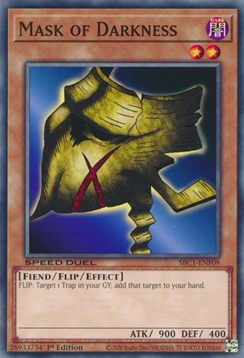 Mask of Darkness [SBC1-ENF09] Common | Jomio and Rueliete's Cards and Comics