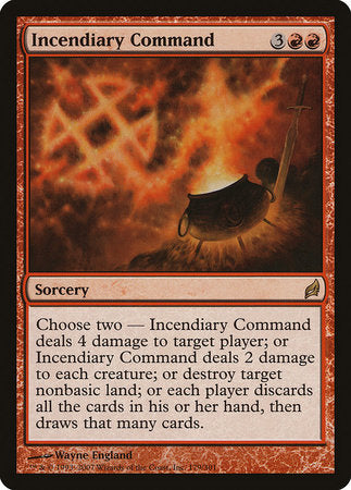 Incendiary Command [Lorwyn] | Jomio and Rueliete's Cards and Comics