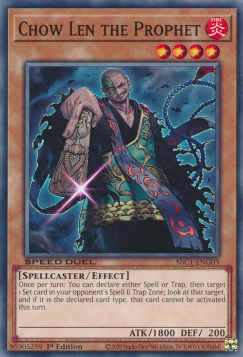 Chow Len the Prophet [SBC1-ENG03] Common | Jomio and Rueliete's Cards and Comics