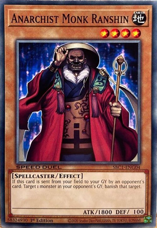 Anarchist Monk Ranshin [SBC1-ENG04] Common | Jomio and Rueliete's Cards and Comics