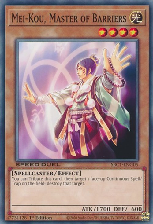 Mei-Kou, Master of Barriers [SBC1-ENG05] Common | Jomio and Rueliete's Cards and Comics