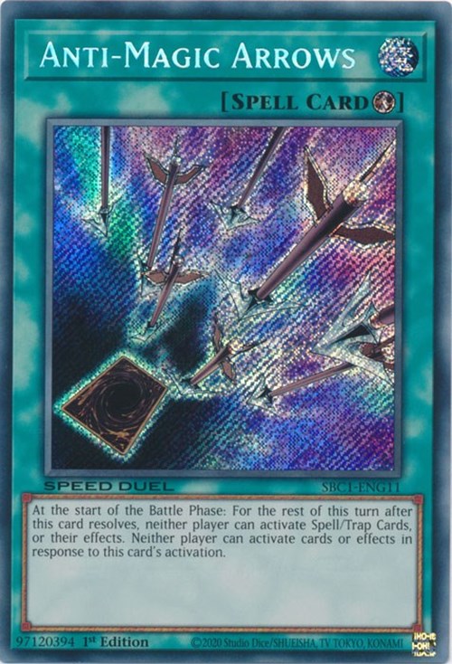 Anti-Magic Arrows [SBC1-ENG11] Secret Rare | Jomio and Rueliete's Cards and Comics
