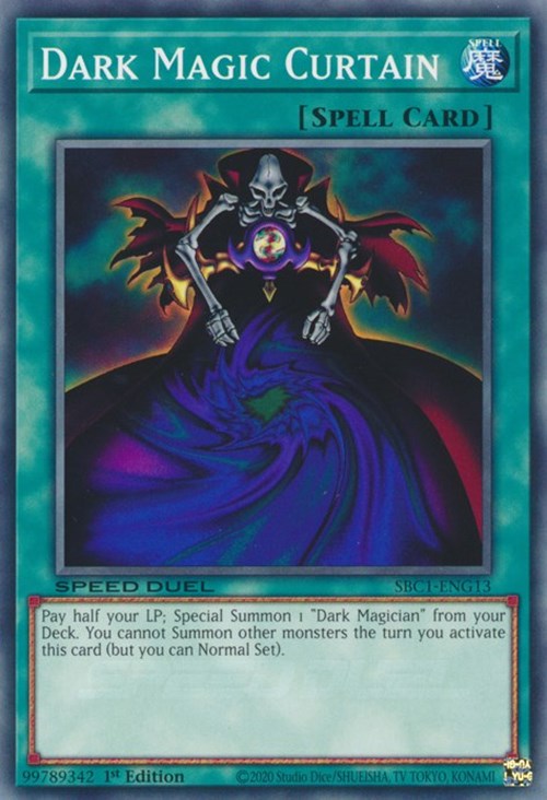 Dark Magic Curtain [SBC1-ENG13] Common | Jomio and Rueliete's Cards and Comics