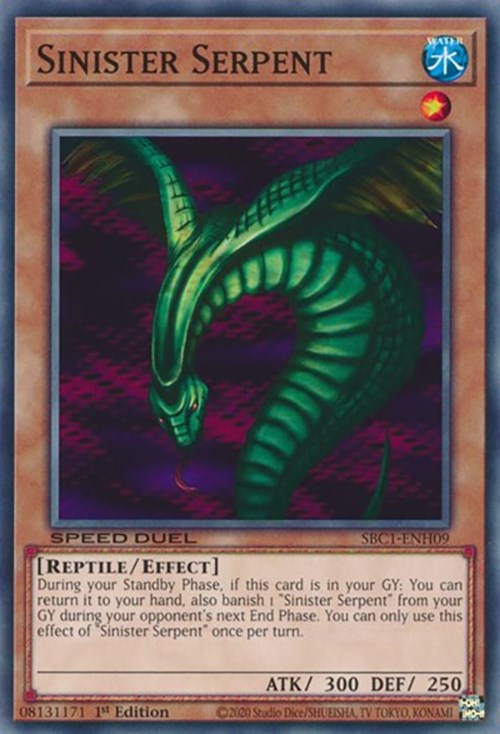Sinister Serpent [SBC1-ENH09] Common | Jomio and Rueliete's Cards and Comics