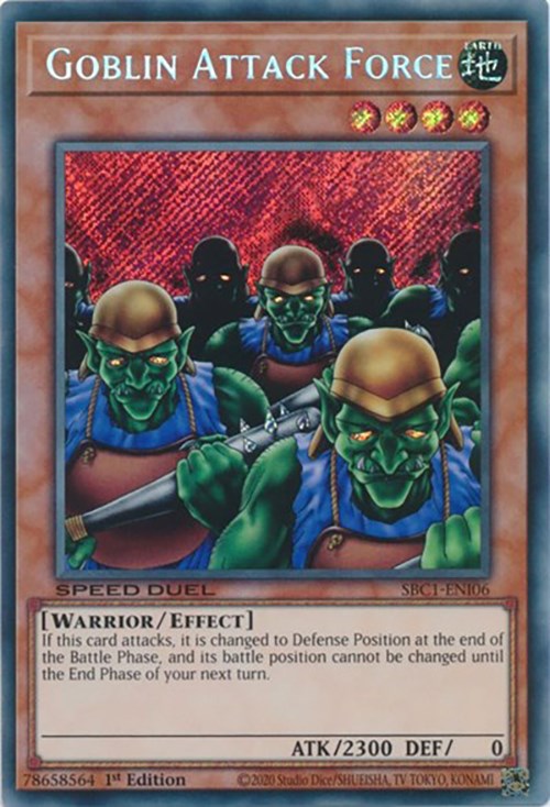 Goblin Attack Force [SBC1-ENI06] Secret Rare | Jomio and Rueliete's Cards and Comics