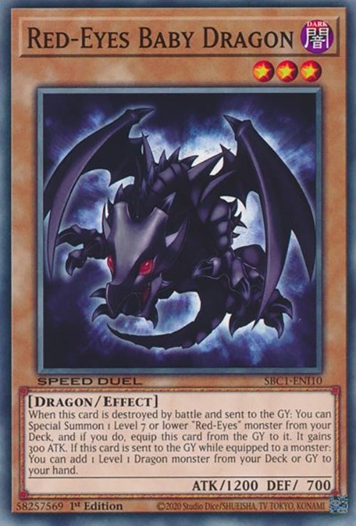 Red-Eyes Baby Dragon [SBC1-ENI10] Common | Jomio and Rueliete's Cards and Comics