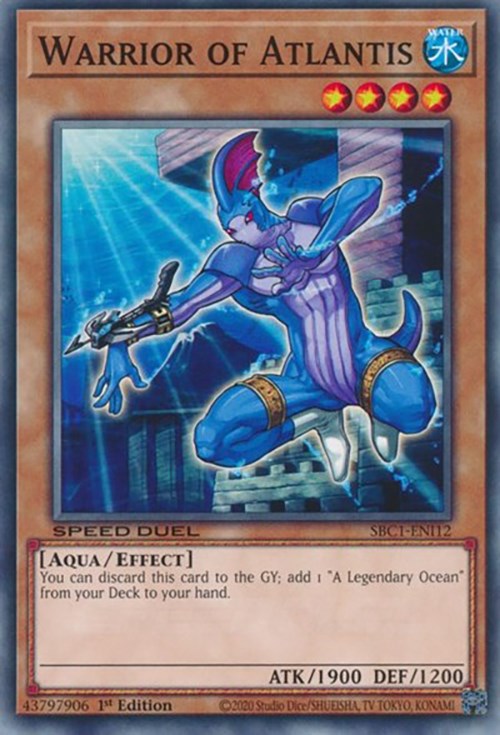 Warrior of Atlantis [SBC1-ENI12] Common | Jomio and Rueliete's Cards and Comics