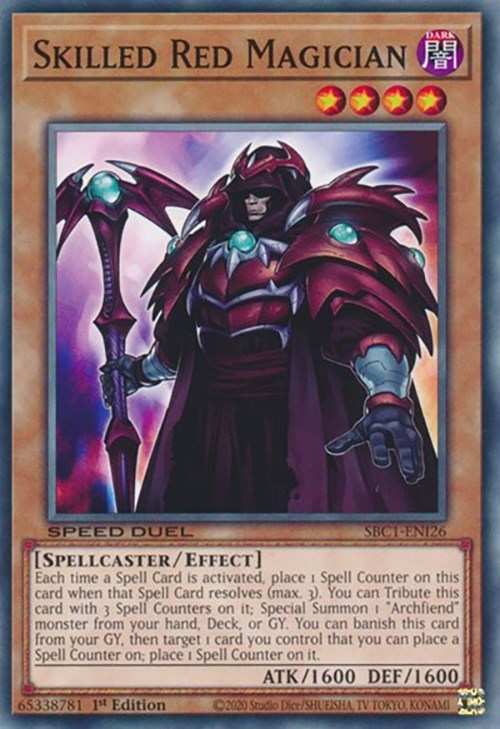 Skilled Red Magician [SBC1-ENI26] Common | Jomio and Rueliete's Cards and Comics