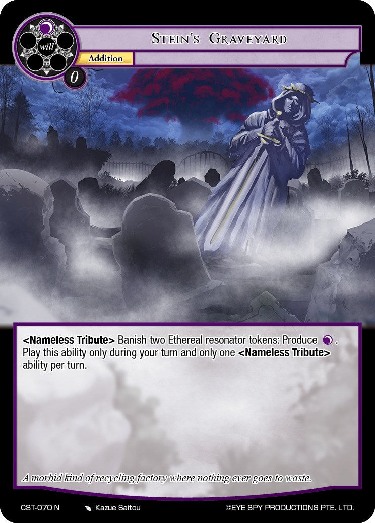 Stein's Graveyard (CST-070 N) [Clash of the Star Trees] | Jomio and Rueliete's Cards and Comics