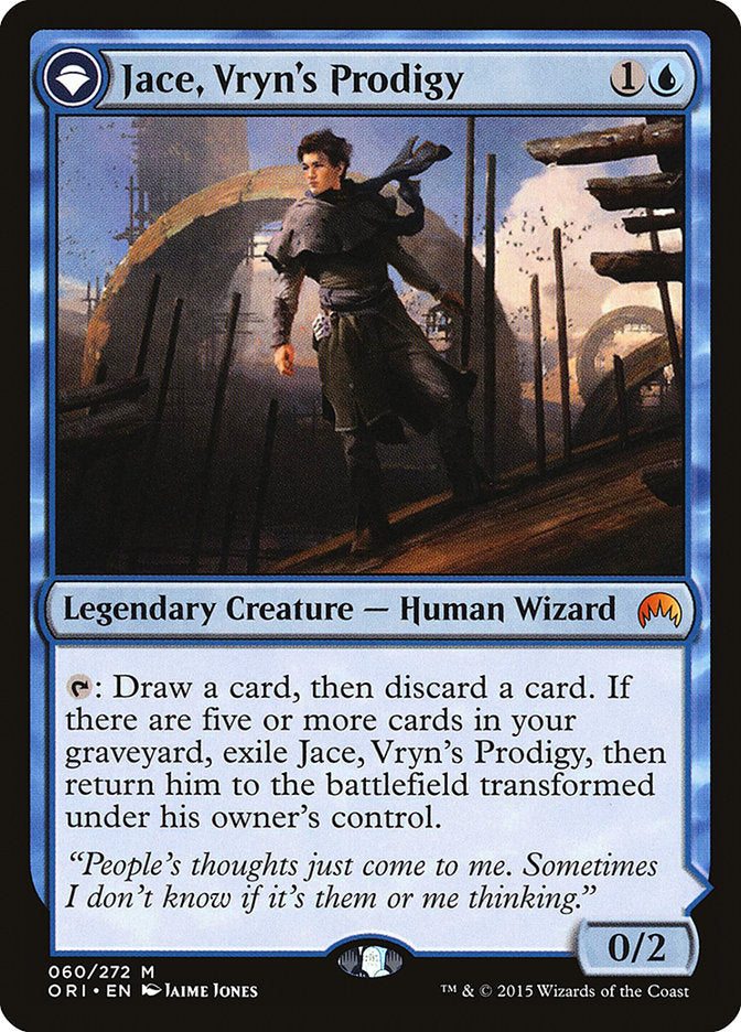 Jace, Vryn's Prodigy // Jace, Telepath Unbound [Magic Origins] | Jomio and Rueliete's Cards and Comics