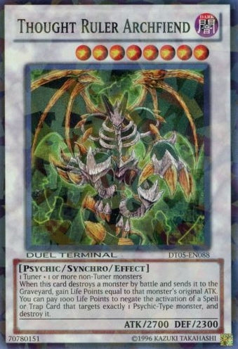 Thought Ruler Archfiend [DT05-EN088] Super Rare | Jomio and Rueliete's Cards and Comics