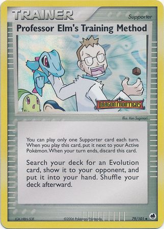 Professor Elm's Training Method (79/101) (Stamped) [EX: Dragon Frontiers] | Jomio and Rueliete's Cards and Comics