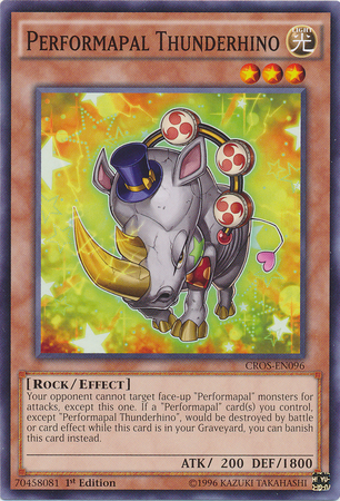 Performapal Thunderhino [CROS-EN096] Common | Jomio and Rueliete's Cards and Comics