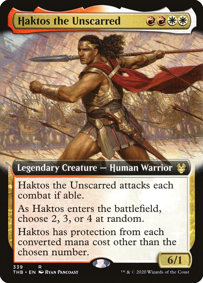 Haktos the Unscarred (Extended Art) [Theros Beyond Death] | Jomio and Rueliete's Cards and Comics