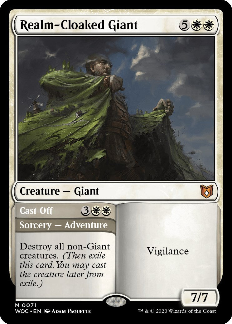 Realm-Cloaked Giant // Cast Off [Wilds of Eldraine Commander] | Jomio and Rueliete's Cards and Comics