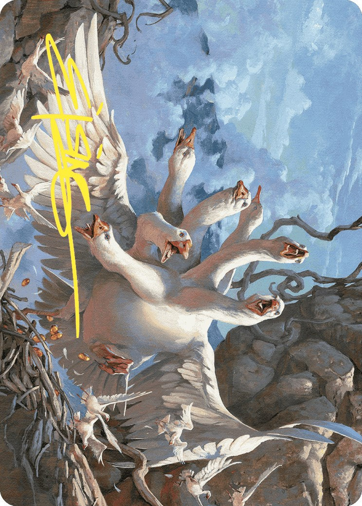 The Goose Mother Art Card (Gold-Stamped Signature) [Wilds of Eldraine Art Series] | Jomio and Rueliete's Cards and Comics