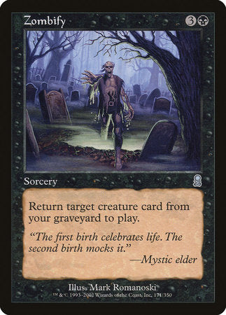 Zombify [Odyssey] | Jomio and Rueliete's Cards and Comics