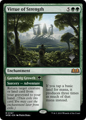 Virtue of Strength // Garenbrig Growth (Promo Pack) [Wilds of Eldraine Promos] | Jomio and Rueliete's Cards and Comics