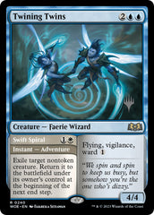 Twining Twins // Swift Spiral (Promo Pack) [Wilds of Eldraine Promos] | Jomio and Rueliete's Cards and Comics