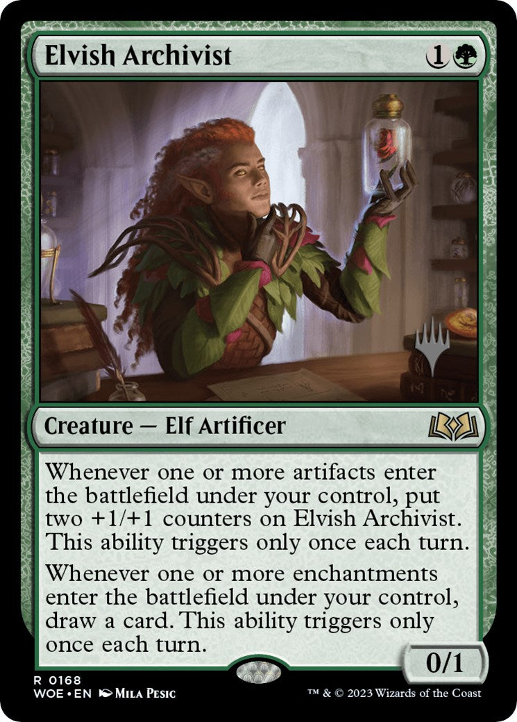 Elvish Archivist (Promo Pack) [Wilds of Eldraine Promos] | Jomio and Rueliete's Cards and Comics