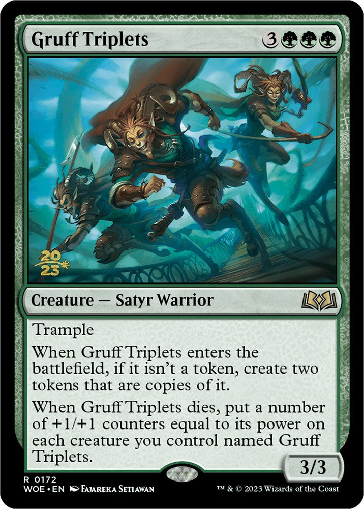 Gruff Triplets [Wilds of Eldraine Prerelease Promos] | Jomio and Rueliete's Cards and Comics