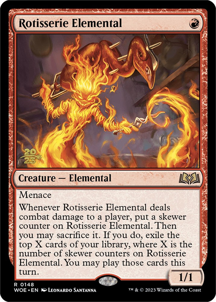 Rotisserie Elemental [Wilds of Eldraine Prerelease Promos] | Jomio and Rueliete's Cards and Comics