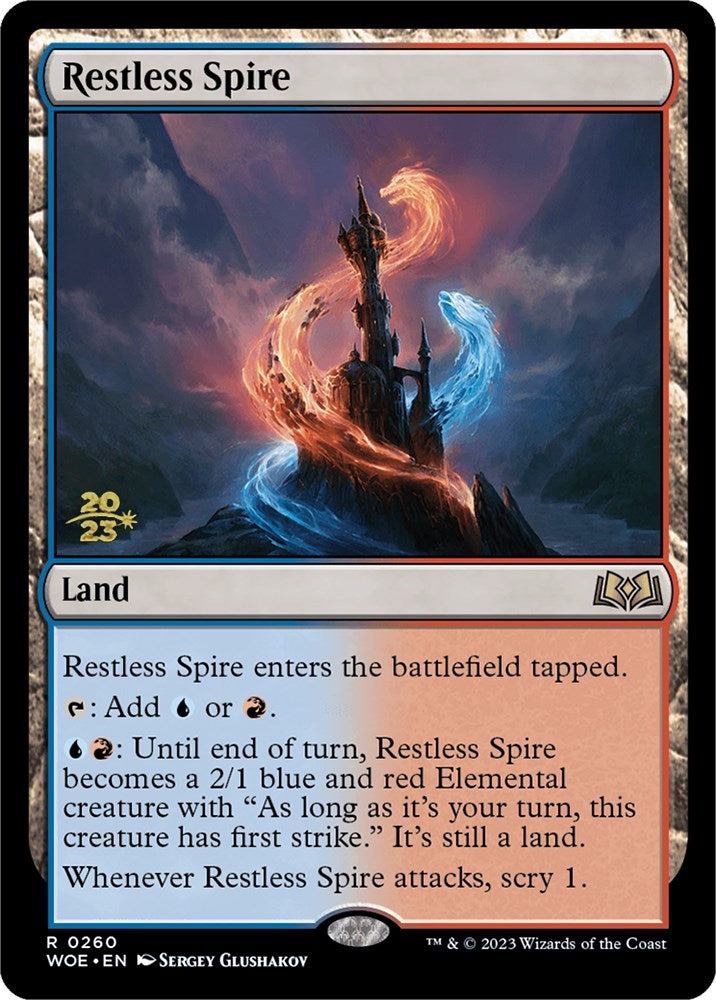 Restless Spire [Wilds of Eldraine Prerelease Promos] | Jomio and Rueliete's Cards and Comics