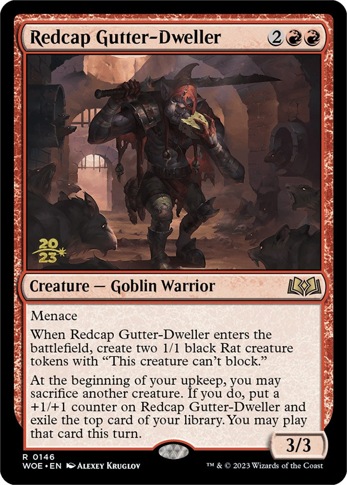 Redcap Gutter-Dweller [Wilds of Eldraine Prerelease Promos] | Jomio and Rueliete's Cards and Comics