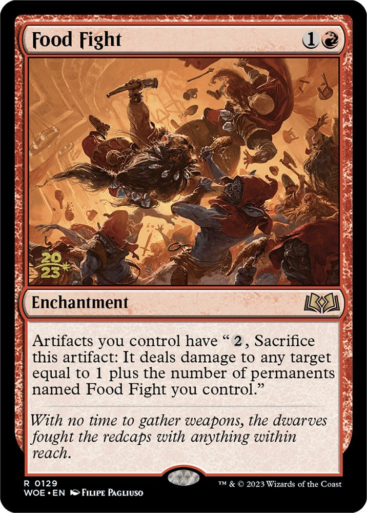 Food Fight [Wilds of Eldraine Prerelease Promos] | Jomio and Rueliete's Cards and Comics
