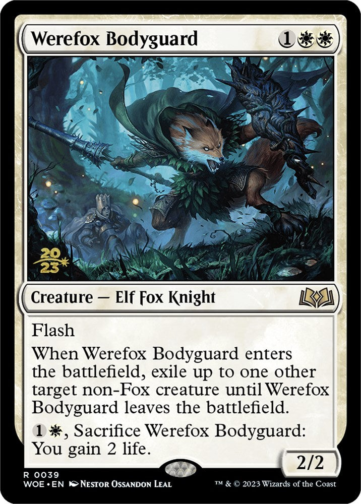 Werefox Bodyguard [Wilds of Eldraine Prerelease Promos] | Jomio and Rueliete's Cards and Comics
