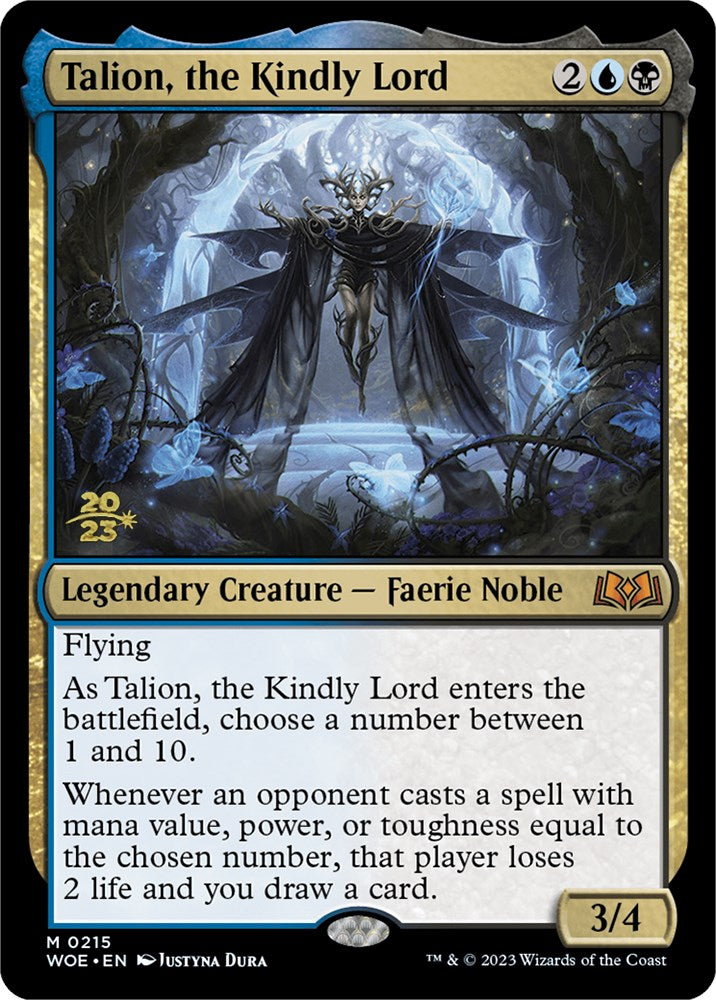 Talion, the Kindly Lord [Wilds of Eldraine Prerelease Promos] | Jomio and Rueliete's Cards and Comics