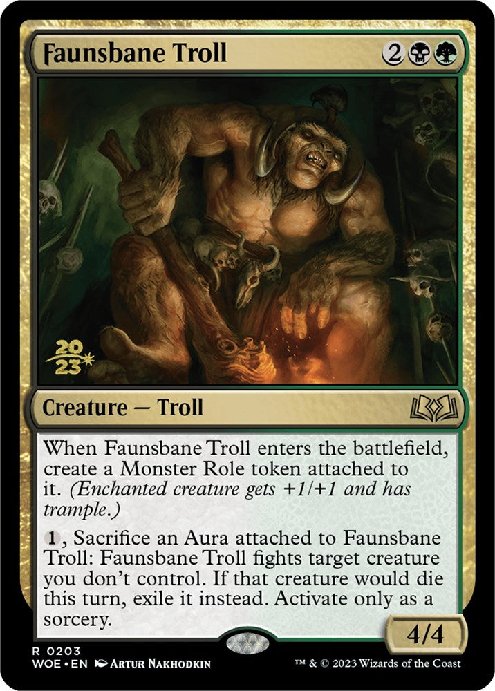 Faunsbane Troll [Wilds of Eldraine Prerelease Promos] | Jomio and Rueliete's Cards and Comics