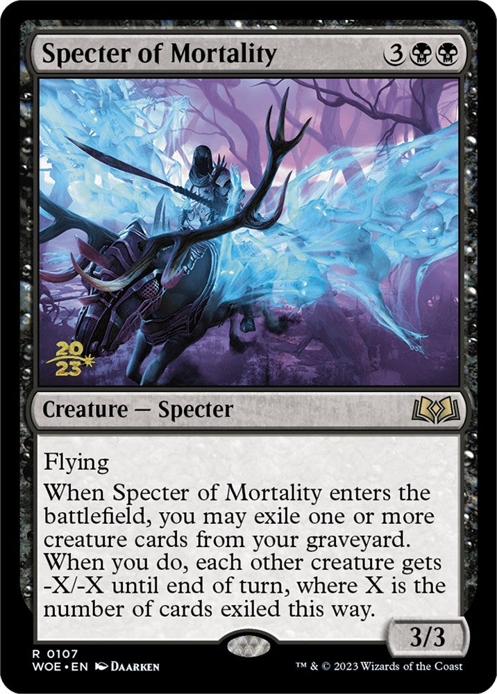Specter of Mortality [Wilds of Eldraine Prerelease Promos] | Jomio and Rueliete's Cards and Comics