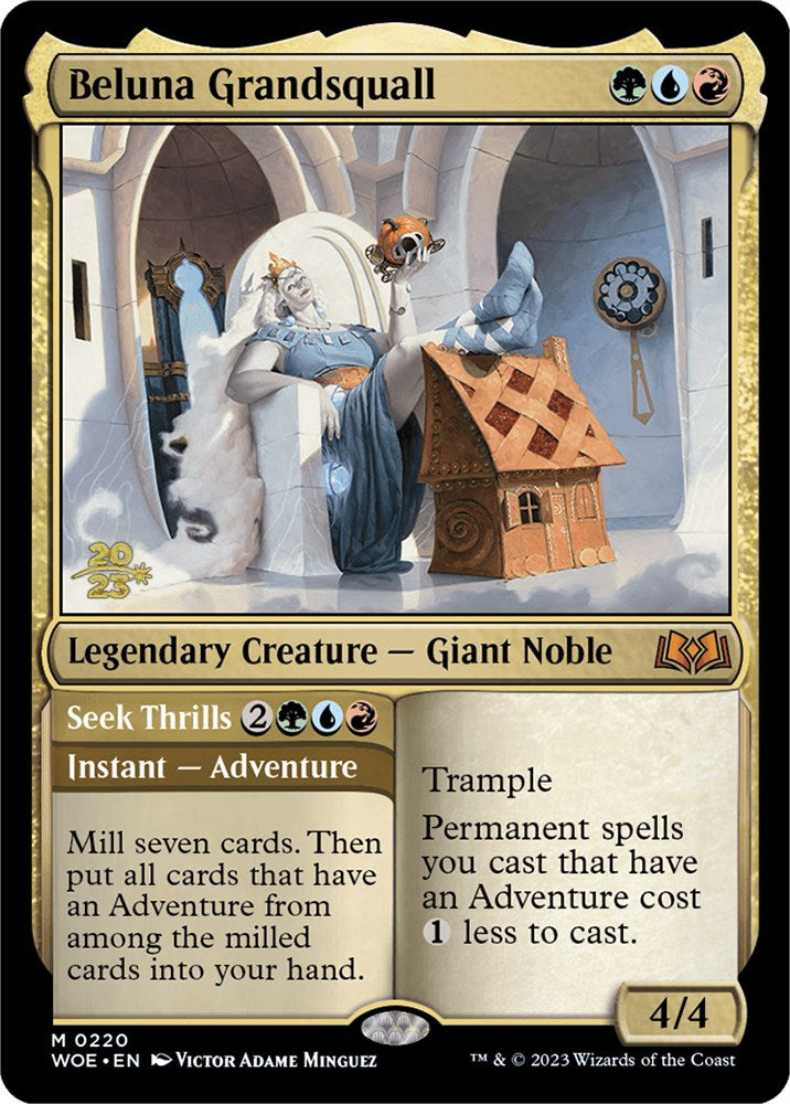 Beluna Grandsquall // Seek Thrills [Wilds of Eldraine Prerelease Promos] | Jomio and Rueliete's Cards and Comics