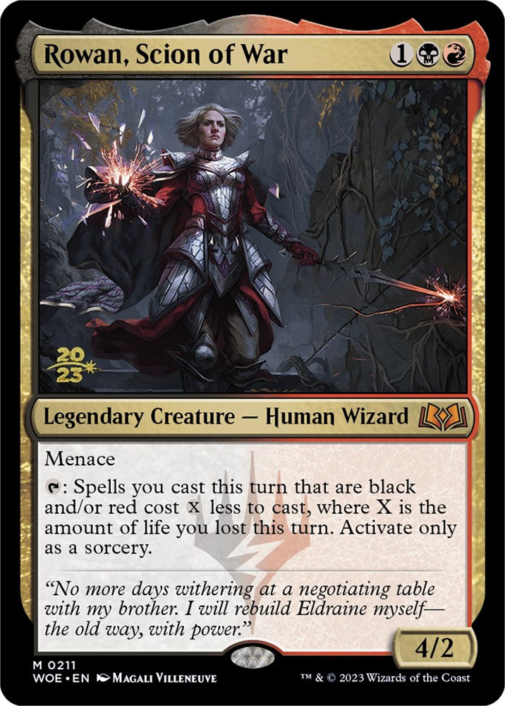 Rowan, Scion of War [Wilds of Eldraine Prerelease Promos] | Jomio and Rueliete's Cards and Comics
