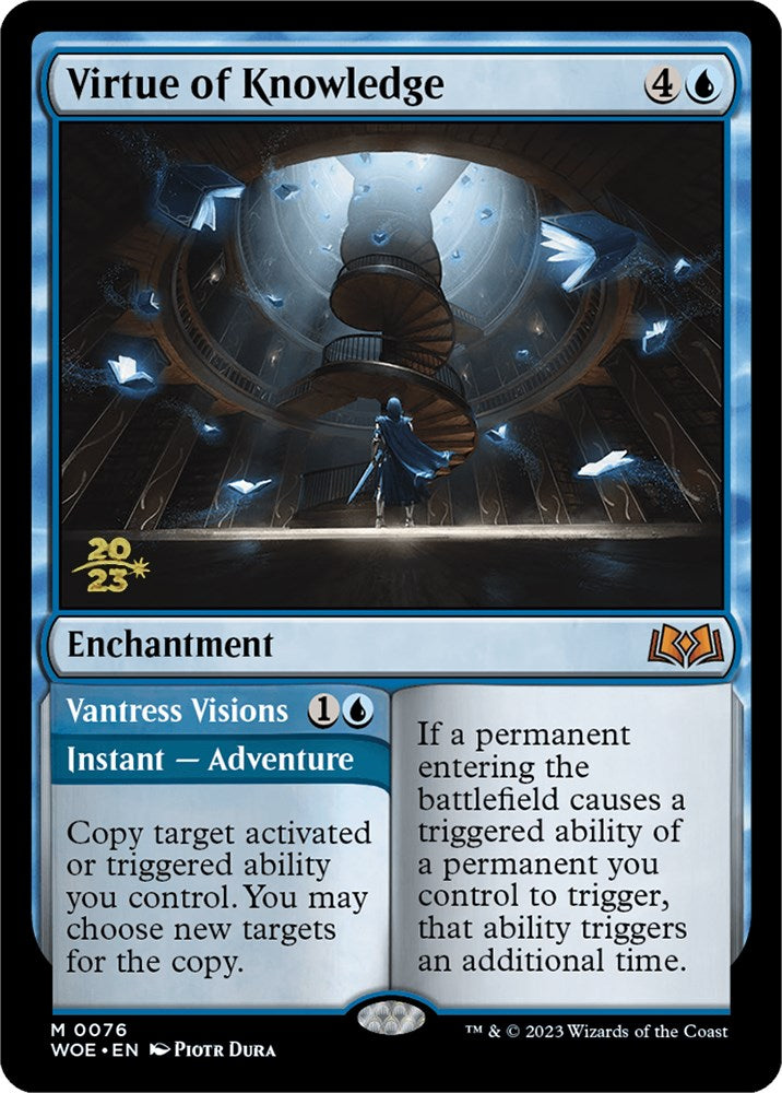 Virtue of Knowledge // Vantress Visions [Wilds of Eldraine Prerelease Promos] | Jomio and Rueliete's Cards and Comics