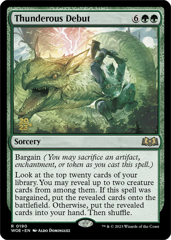 Thunderous Debut [Wilds of Eldraine Prerelease Promos] | Jomio and Rueliete's Cards and Comics